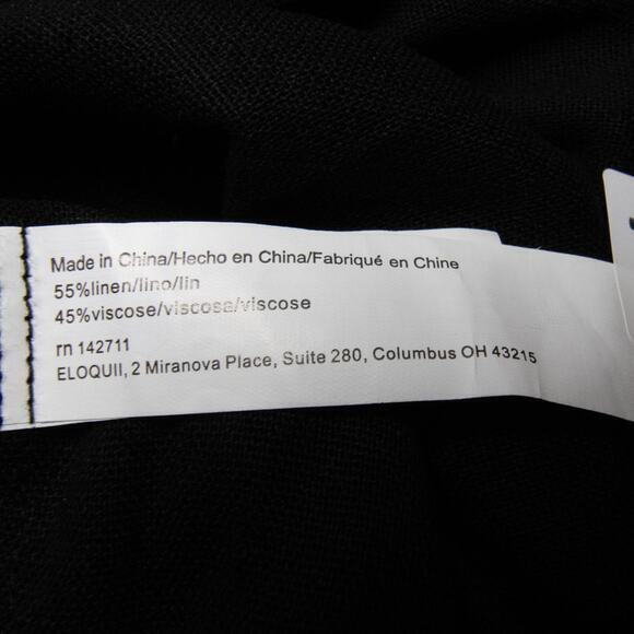 New!‎ Eloquii black Linen Maxi Day Dress, size 18/20 - Picture 11 of 13